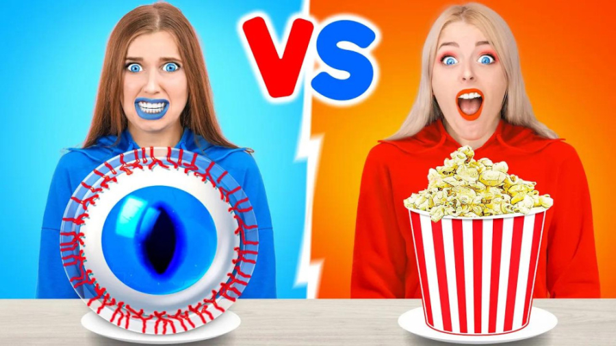 چالش غذای قرمز در مقابل آبی  چ...