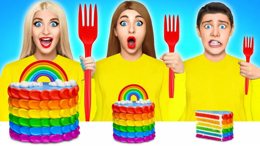 چالش غذایی  چالش کیک تولد در ا...