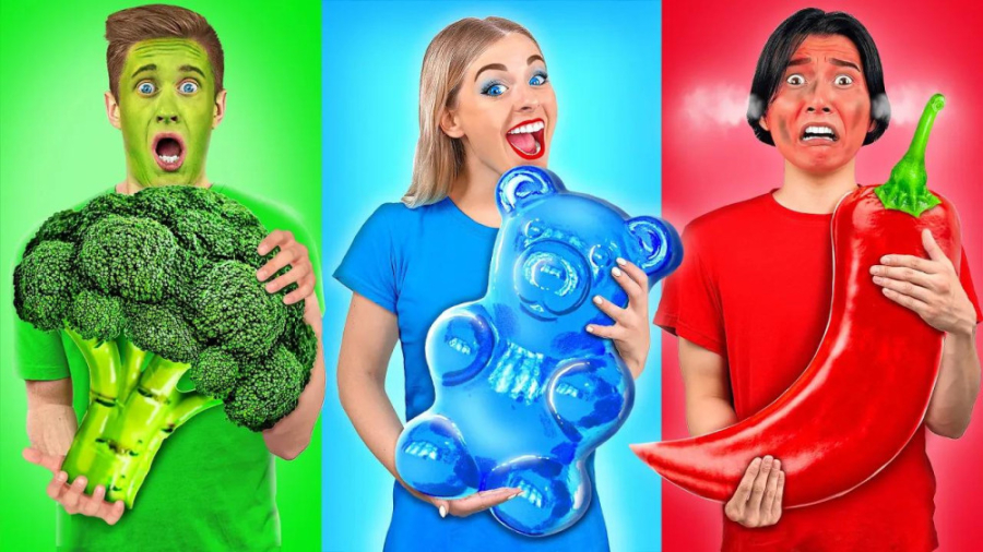 چالش غذایی  چالش خوردن غذاهای...