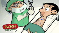 کارتون طنز و خنده دار مستر بین ، ترس از عمل