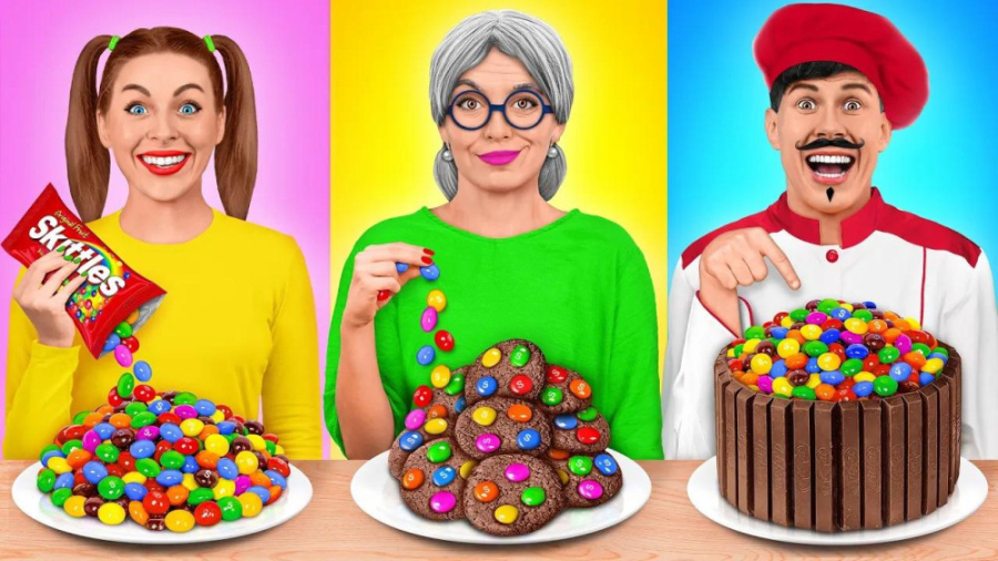 چالش غذایی نوه  رقابلت مادر بز...