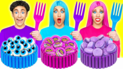 چالش غذایی  مارشملو شکلاتی  مو...