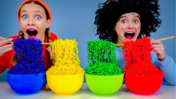 چالش خنده دار غذایی  چالش خورد...