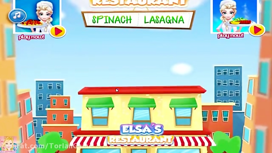 بازی رستوران السا - لازانیا اسپانیایی - تورلان گیم