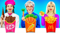 چالش خنده دار مادربزرگ و سرآشپ...