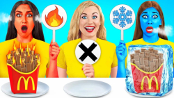 چالش غذایی سرد و گرم خنده دار...