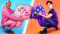 چالش غذایی  صورتی و آبی شیرینی...