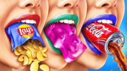 چالش غذایی  آبنبات تیز به بابا...