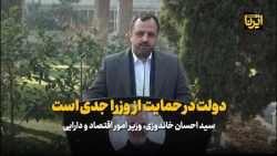 وزیر اقتصاد: دولت در حمایت از وزرا جدی است وزیر اقتصاد: دولت در حمایت از وزرا جدی است