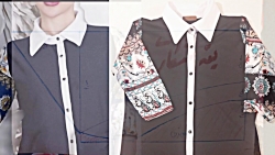 آموزش یقه شکاری(خرگوشی)پهن،، ب...