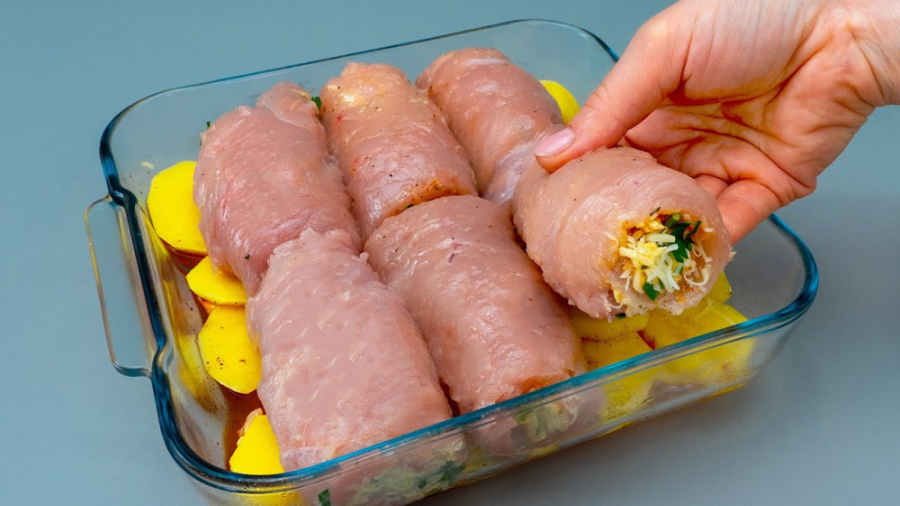 طرز تهیه رولت مرغ خوشمزه خانگی :: آموزش آشپزی راحت