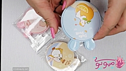 آینه جیبی دوطرفه گوش دار فانتز...