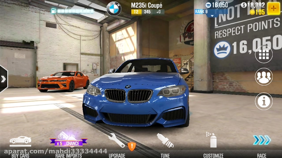 اینم از ماشین های من در بازی CSR racing 2