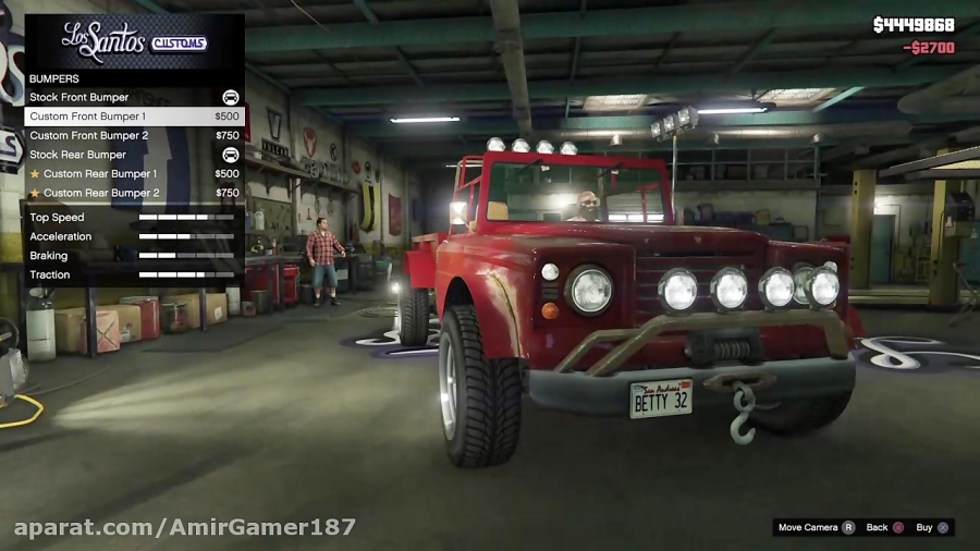 امیر گیمر - گیم پلی: اسپرت کردن ماشین Trevor در GTA V