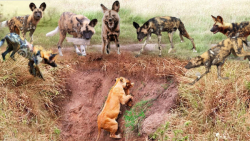 حیات وحش نبرد سنگین سگ های و ح...