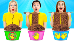 چالش غذایی  یک دست دو دست و بد...