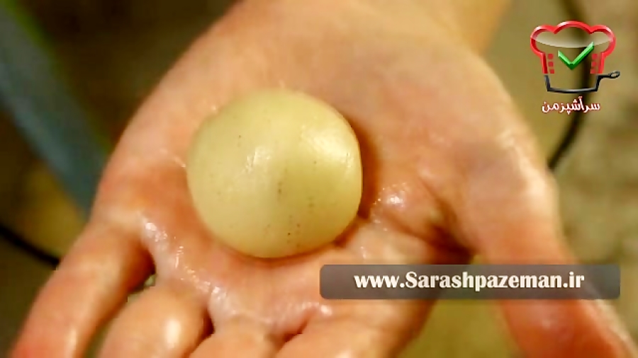 آموزش شیرینی پزی- طرز تهیه شیرینی نون برنجی