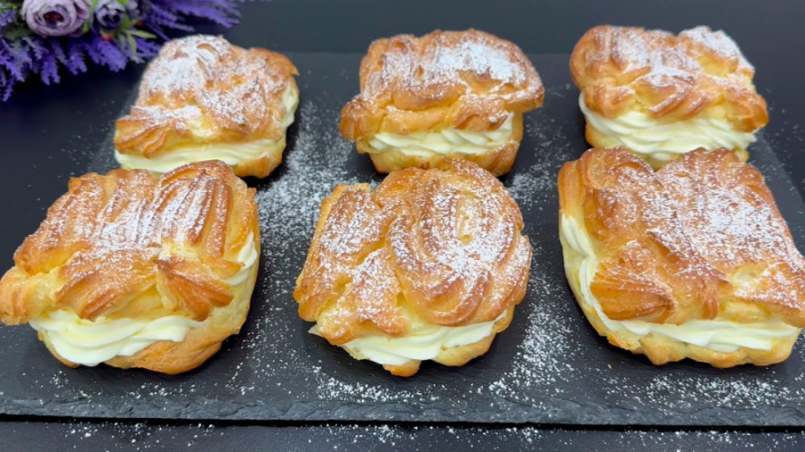 طرز تهیه شیرینی خامه ای آسان در خانه :: شیرینی های لذیذ