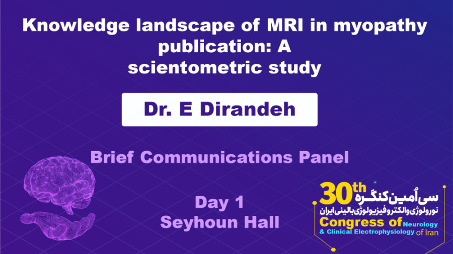 Knowledge landscape of MRI in myopathy publication / Dr. E Dirandeh جوانسازی پوست