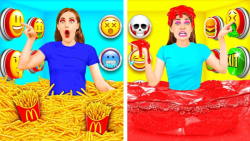چالش خنده دار هزار تو  چالش غذ...
