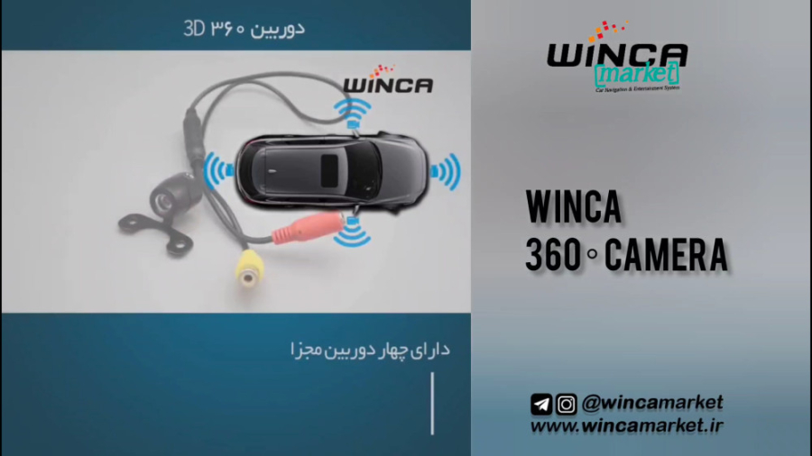 دوربین 360 درجه سه بعدی وینکا (قیمت معرفی و مشخصات) زمان76ثانیه