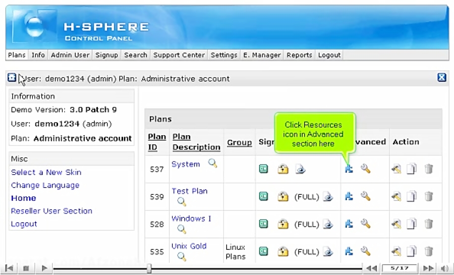 آموزش تصویری پنل نمایندگی H Sphereتنظیم دسترسی سرویسها