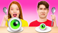 چالش غذایی خنده دار 123go غذای...