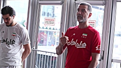 نخستین تمرین مردان والیبال ایر...