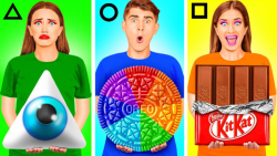 چالش غذایی خنده دار شکل هندسی...