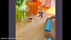 تزئین اتاق کودک با فیل کاغذی