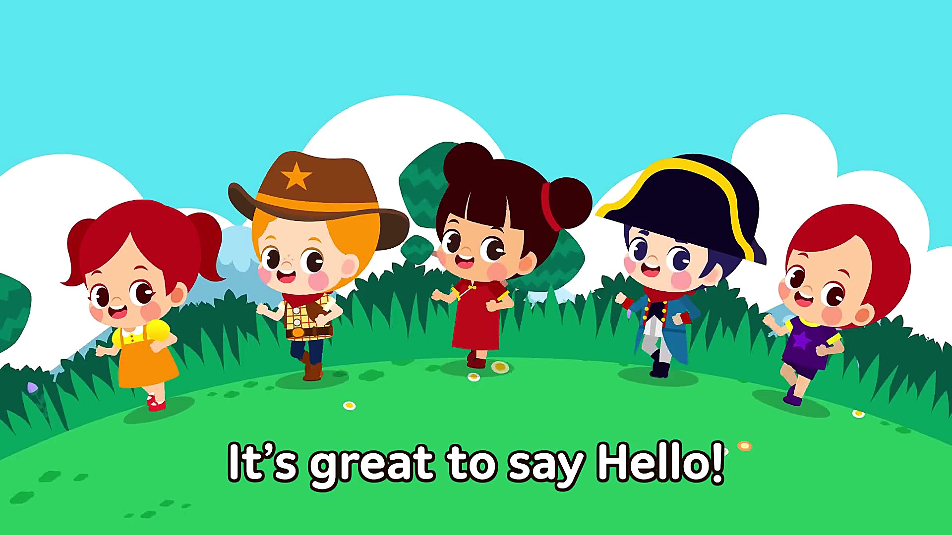 انیمیشن Hello Around the World آموزش سلام کردن به 15 زبان مختلف دنیا زمان110ثانیه