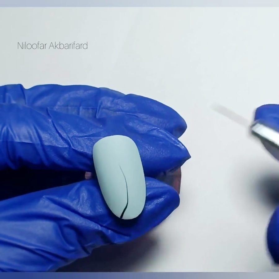 طراحی ناخن تکنیک ژل فویل