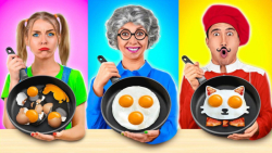 چالش غذایی خنده دار  درست کردن...