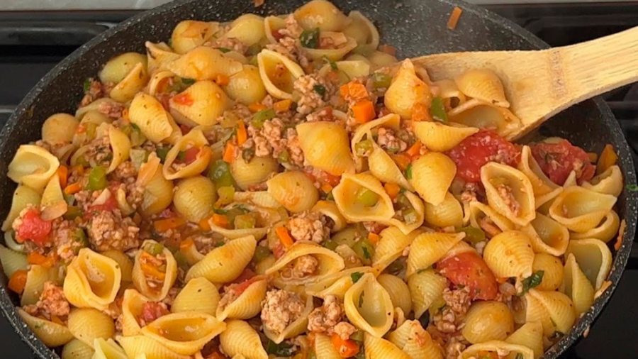 دستورالعمل ماکارونی صدفی خوشمزه :: غذاهای آسان خانگی