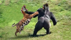 دنیای حیوانات  گوریل به طور وح...