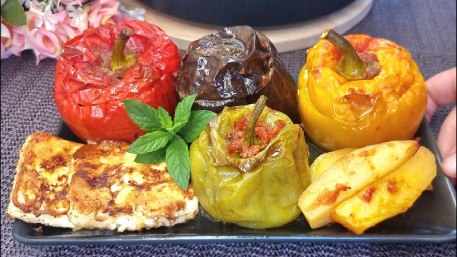 نحوه پخت بادمجون شکم پر لذیذ :: آشپزی آسان :: آموزش آشپزی