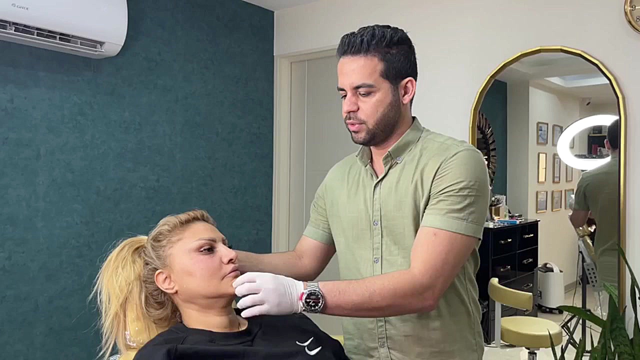 تزریق ژل چانه به منظور فرمدهی و اصلاح شکل چانه ایربسارتان