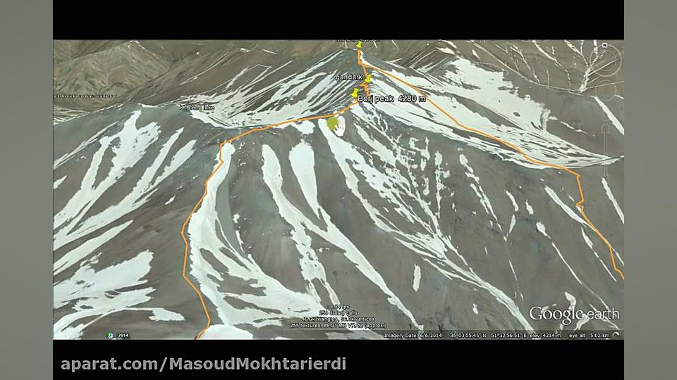 پیمایش البرز مرکزی-قله کلون بستک به قله خلنو4375متر زمان1763ثانیه