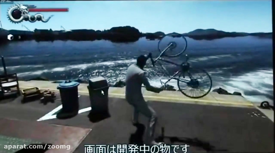 شبیه سازی اقلام برروی آب در بازی Yakuza 6  -زومجی