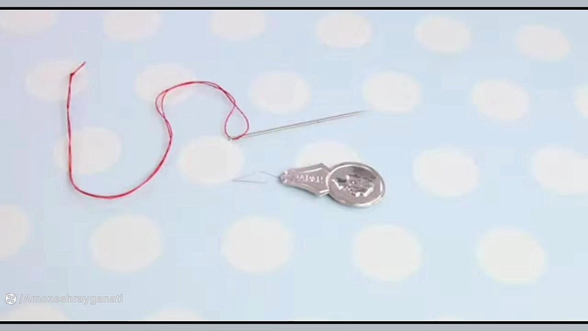 آموزش کار با سوزن نخ کن منافذ باز پوست