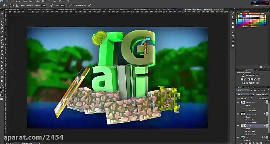 3D text-speed art