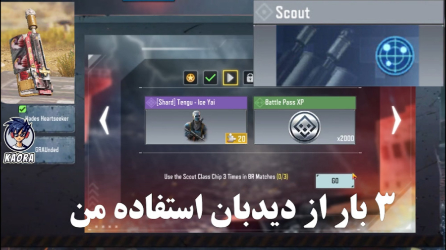 Use the Scout Class Chip Times in BR Matches تست لوسمی باقی‌مانده