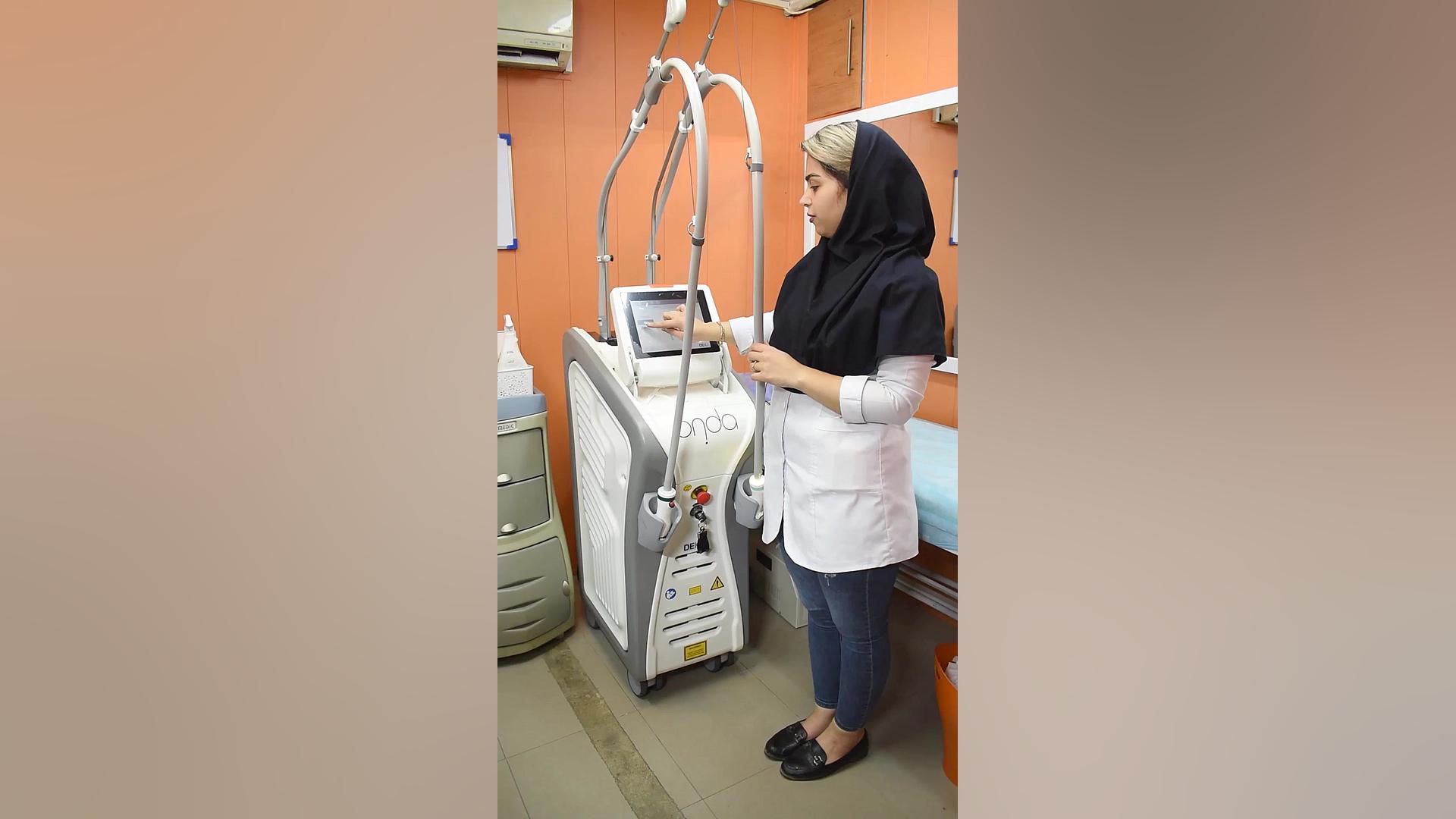لاغری بدون جراحی با دستگاه اوندا onda مرکز جراحی کسری ،کلینیک بهاران ، دندانپزشکی نیکان