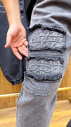 شلوار اسلش جین سایز بزرگ مردانه