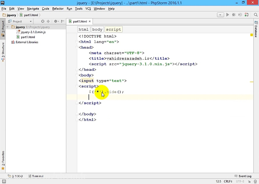 آموزش Jquery 3