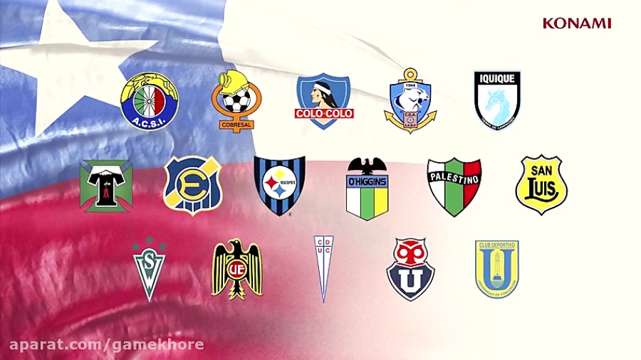 تیم های جدیدی لیگ شیلی برای PES 2017 معرفی شدند
