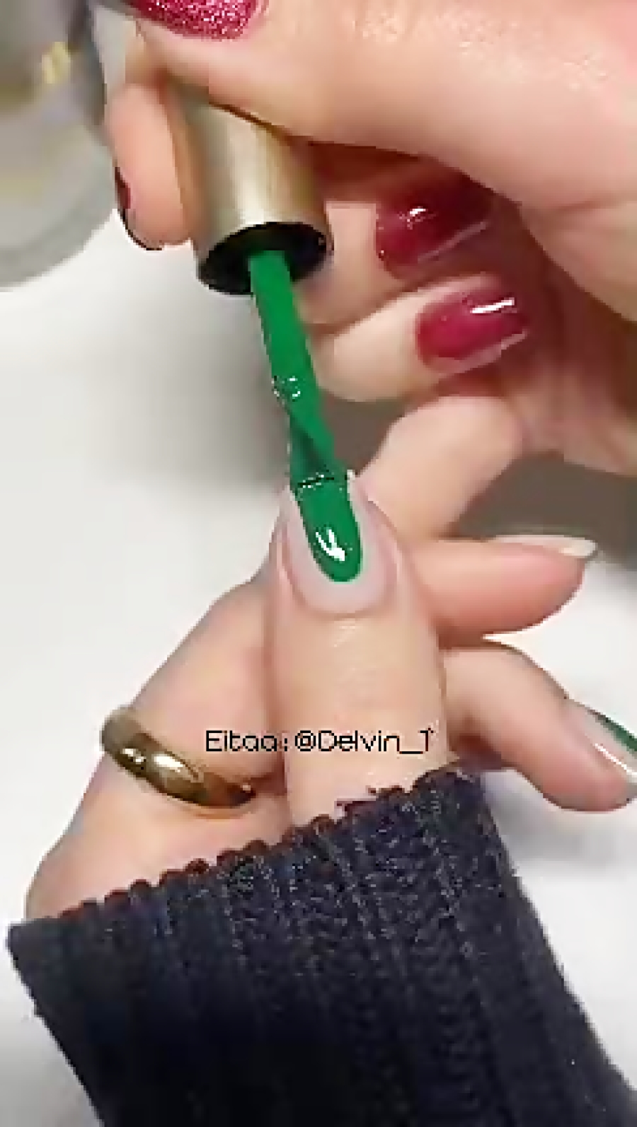 طراحی ناخن با لاک