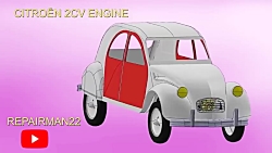 The Most Interesting Engine In The World 😍 Citroen 2CV / How does it work  in 3D? 