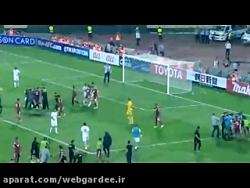 گل اول ایران به قطر و درگیری ب...