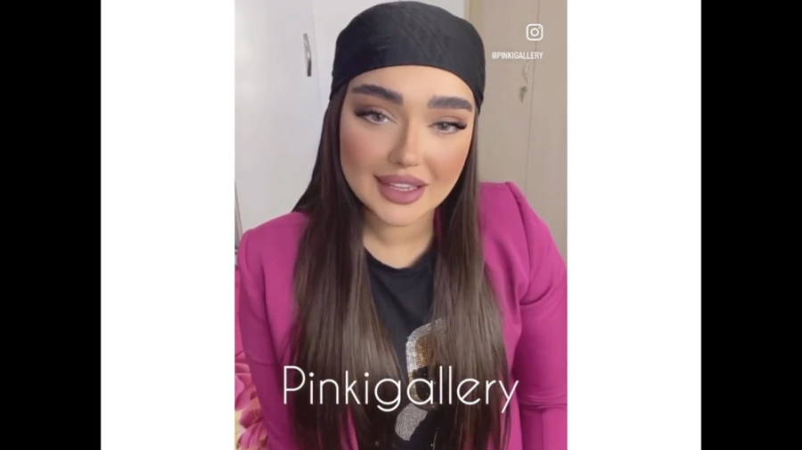 تست روی صورت عینک marcjacobs مربعی - پینکی گالری